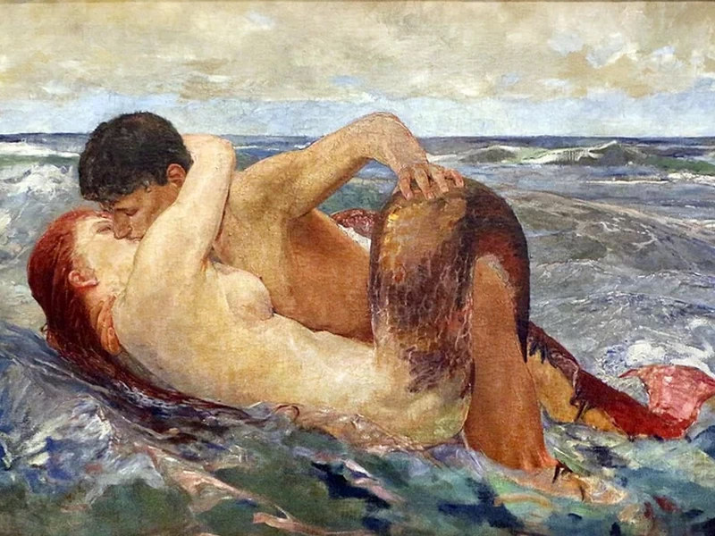 1857-Max Klinger - La sirena, 1895 - Galleria d'Arte Moderna, Firenze